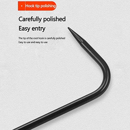 Yunobi Hand-Unkrautjäter, Einzelklaue, Gartenhaken, Wurzelentferner, Kultivator mit Holzgriff