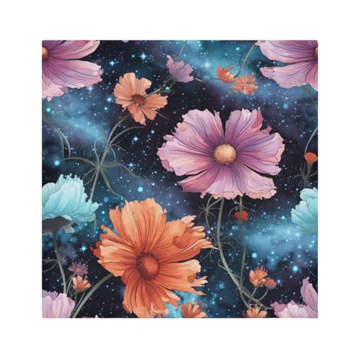 Servilletas de Tela con Flores Multicolor 20x20 pulgadas x6 miniatura 1