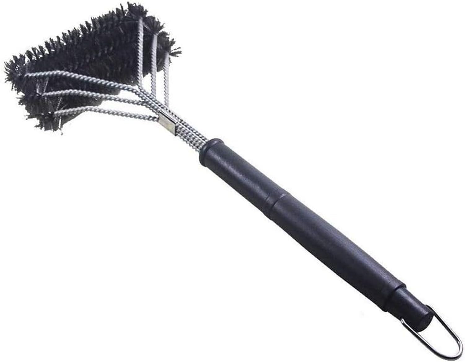 Wuufake Barbecue Grill Cleaning Brush with Long Handle 18 Inch 2 Pack Stainless Steel Wire Scraper for BBQ Oven Griddle use Outdoor Garden Camping Family