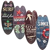 Photo Gallery yardwe 4pezzi surfboard wood signs decorazioni murali per spiaggia e surf legno vintage per casa bar e giardini per feste estive e ambienti nautici Photo Gallery yardwe 4pezzi surfboard wood signs decorazioni murali per spiaggia e surf legno vintage per casa bar e giardini per feste estive e ambienti nautici