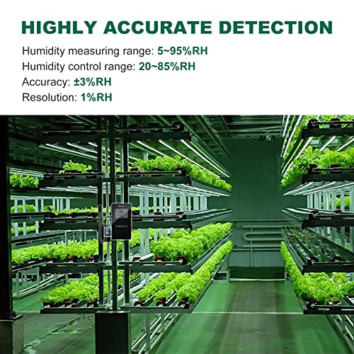 Humidity Controller, briidea Pre-Wired Humidistat Humidifier Dehumidifier with LCD Display High Accuracy Humidity Sensor, Ideal for Greenhouse Mushroom Grow Tent (MK-041) by briidea - Image 3