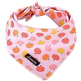 ARING PET Halloween Dog Bandana-Cotton Pumpkin Dog Bandanas, Soft Comfortable Cute Dog Triangle Bibs