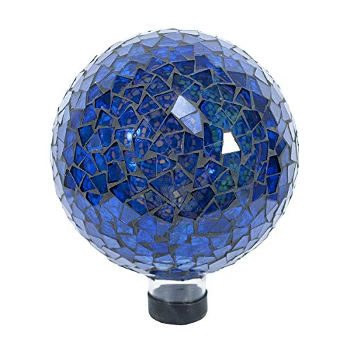 Echo Valley 8199 10-Inch Mosaic Glass Gazing Globe, Sun-Moon - Thumbnail 3