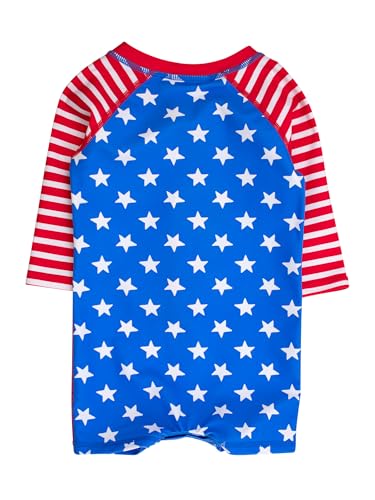 Image of RUGGEDBUTTS Baby /Toddler Boy Swimsuit, One Piece Zipper Rash Guard Sunsuit with UPF 50+ Sun Protection