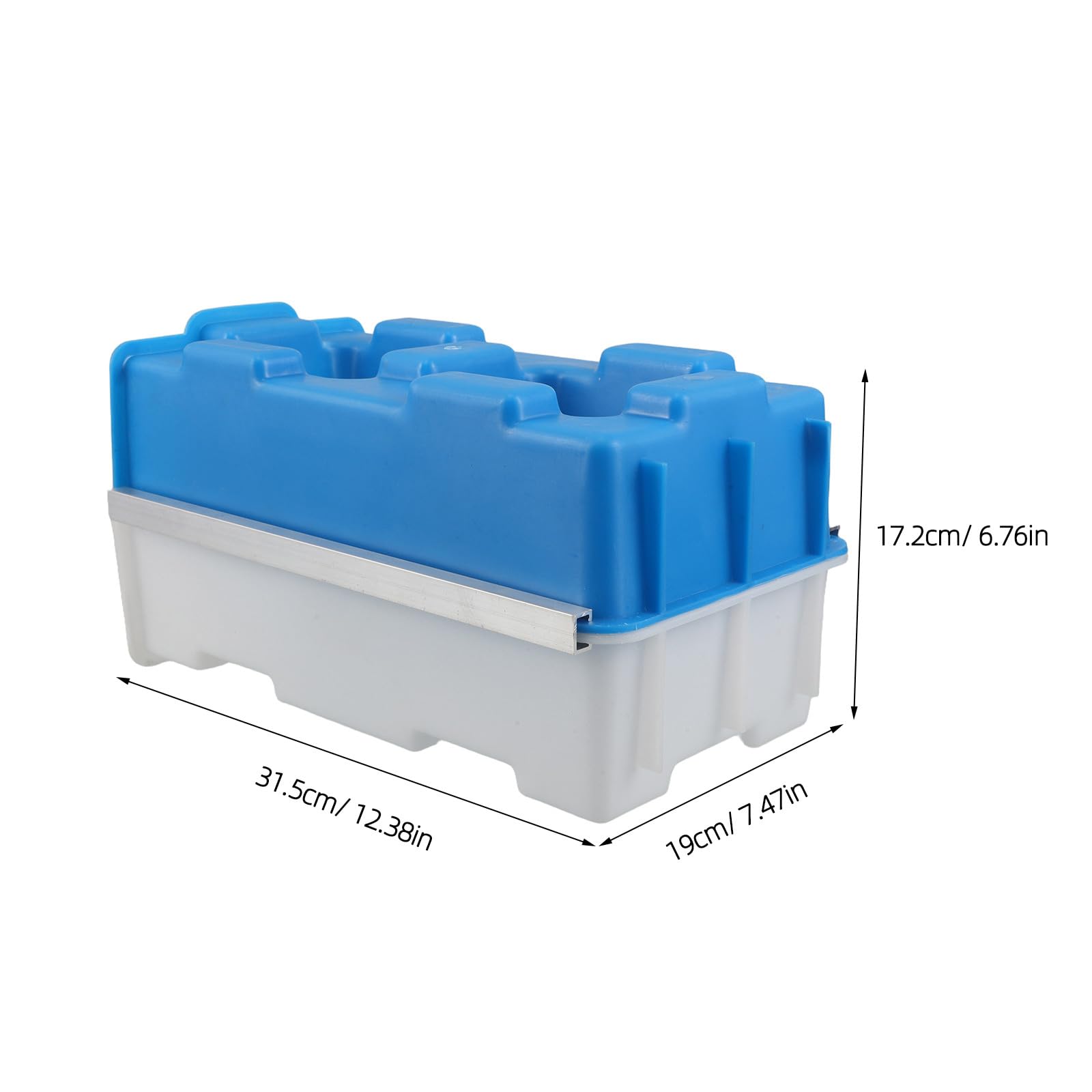 Molde hueco para ladrillos, moldes de hormigón reutilizables, de plástico huecos para ladrillos de hormigón para decoración de jardines y paisajismo.