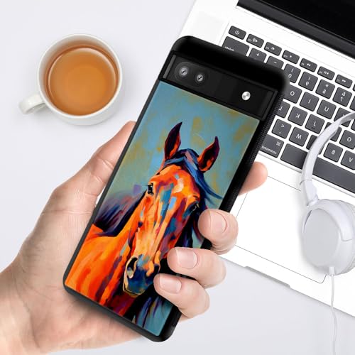 CARLOCA Google Pixel 6A Case - Colorful Horse Design, Shockproof Anti-Scratch Drop Protection - image 6