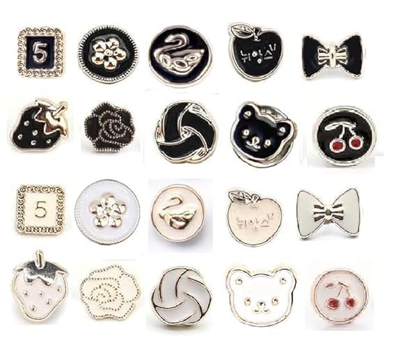 Image of ARLICORPING 20Pcs Women Shirt Brooch Pearl No Sew Button Pins Instant Jeans Safety Pin
