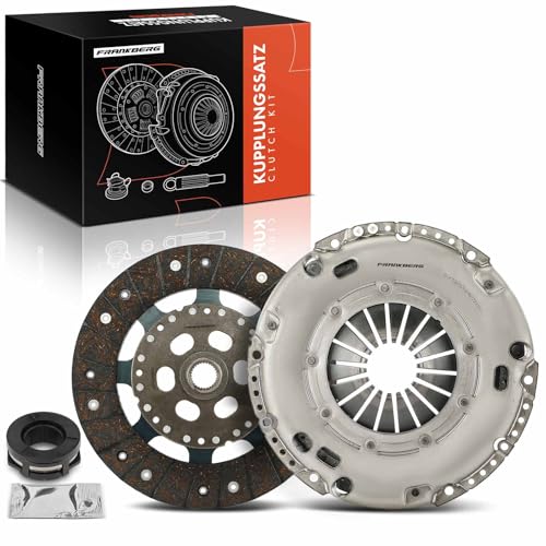 Frankberg Clutch Kit Flywheel and Clutch Compatible with A3 8V1 8VK 1.6L 2.0L 2012-2020 A.t.e.c.a KH7 KHP 2.0L 2016-2023 Golf VII 5G1 BE1 BE2 BQ1 2.0L 2012-2020 Replace# 04L141015F