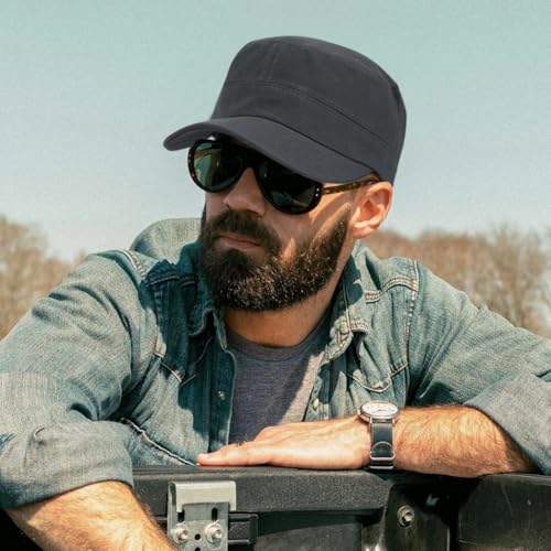 Image of Unisex Basic Cadet Army Caps Everyday Military Style Hat