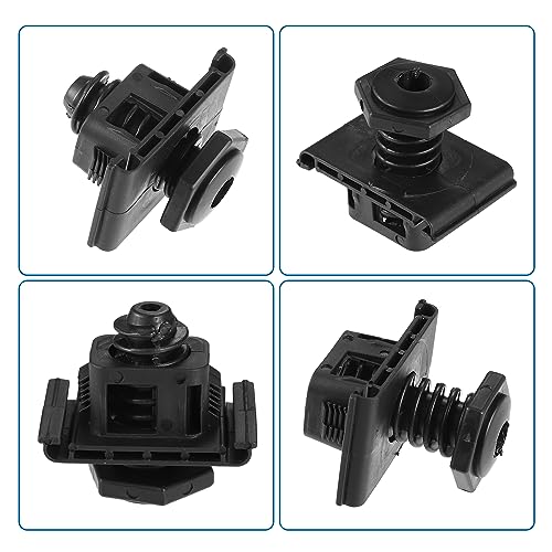 uxcell 2 Pcs Adjustable Hood Bumper Buffer No.55276482AB/68217759AA for Dodge for Ram 2500 2003-2005 for Jeep Compass 2009