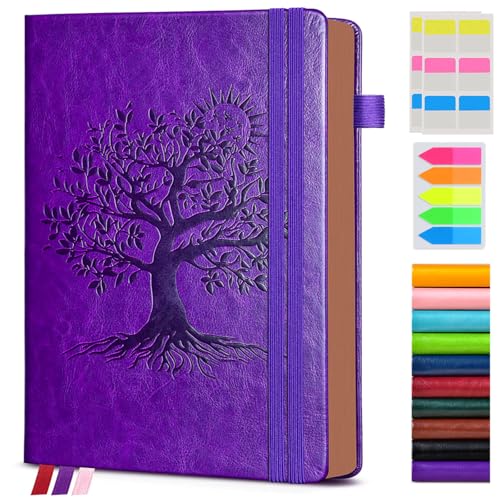 Image of Vintage Leather Journal - 300 Page Lined Journal Notebook with Numbered Pages, A5 Notebook for Women Men,Travel Diary,Daily Journals for Writing, Note Taking, School & Work (5.8 inch x 8.3 inch)