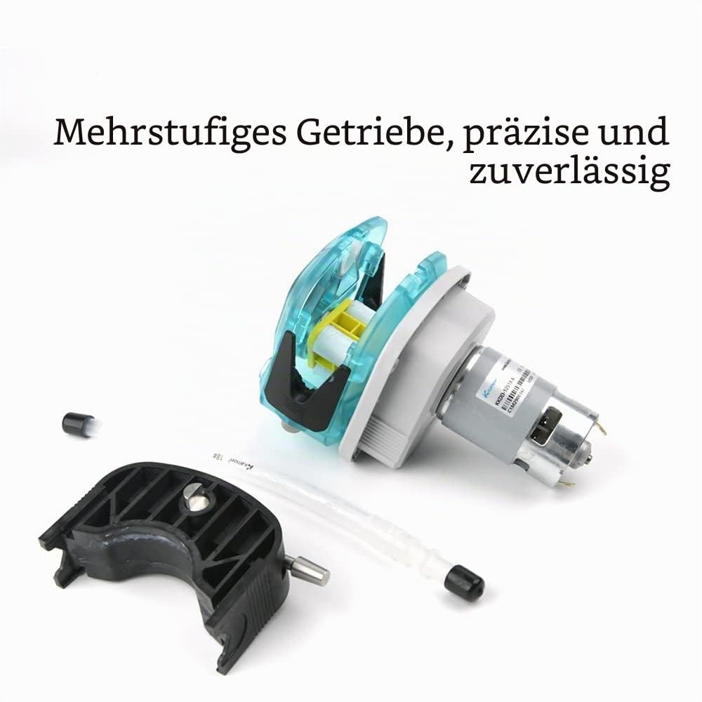 Kamoer KKDD kleine peristaltische Pumpe 12V Gleichstrommotor 1240ml/min hohe Durchflussmenge Flüssigkeitsdosierpumpe für viskose und nicht viskose Flüssigkeitstransfer