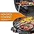 Techwood 1600W Indoor Outdoor Electric grill, Electric BBQ Grill, Portable Removable Tabletop grill, Black