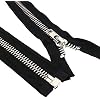 #10 27 Inch Zippers for Jackets Sewing Coats Crafts Silver Separating Jacket Zipper Metal Zipper Heavy Duty 27" Silver