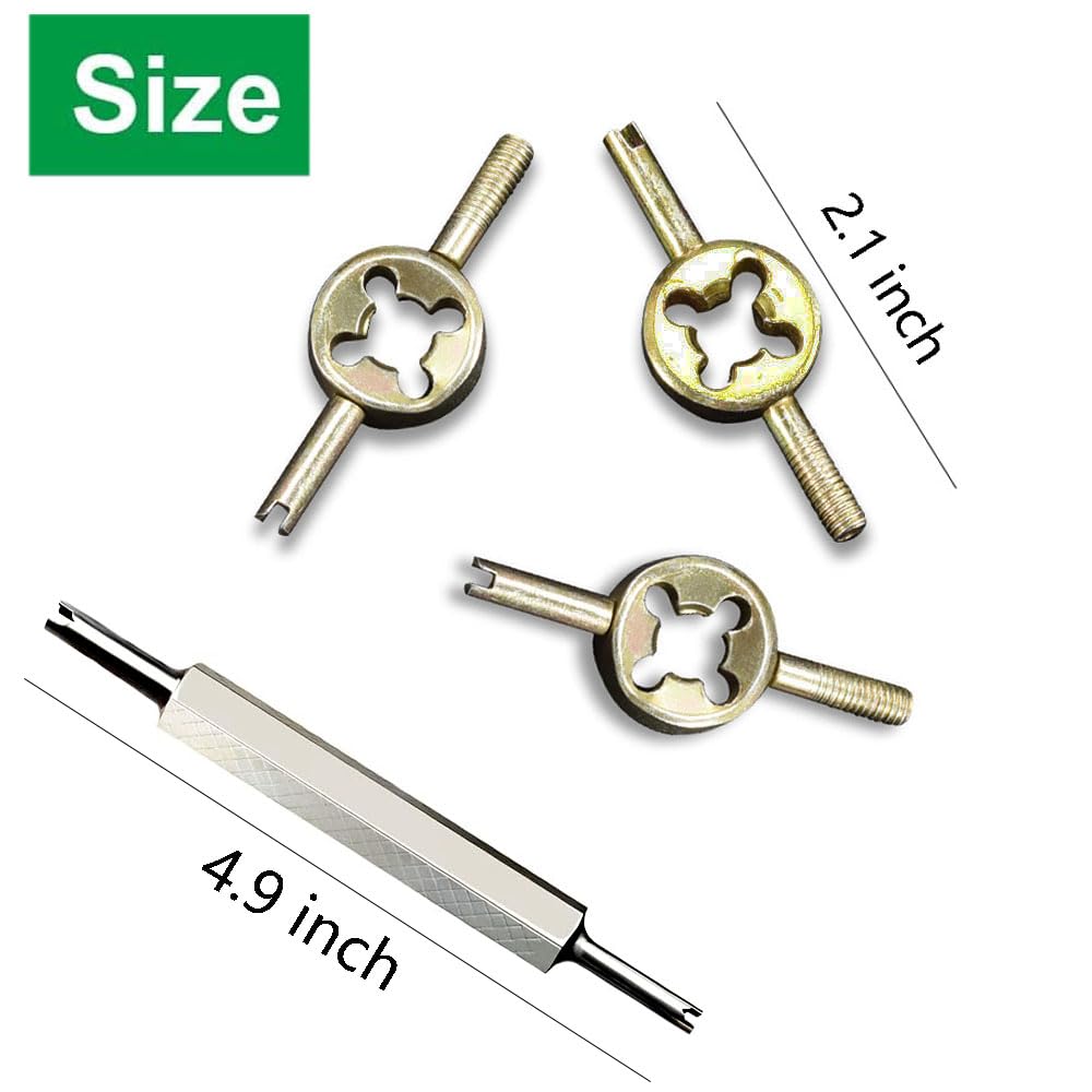 Park Tool Valve Core Remover Valve Stem Tool Kit 6-Piece Set