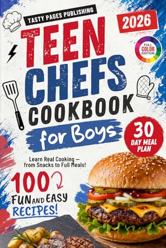 Image of Teen Chefs Cookbook for Boys: Fun and Easy Recipes for Boys to Learn Real Cooking, Snacks, and Life Skills (Teen Chefs Cookbook Series)