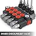 Mophorn 4 Spool Hydraulic Directional Control Valve 11GPM Hydraulic Control Valve double acting Hydraulic Valve for Tractors Loaders Tanks