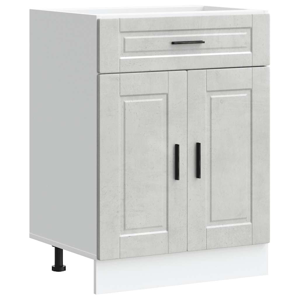 vidaXL Base da Cucina Porto Grigio Cemento in Legno Multistrato