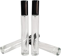 Vista 6 de Mini spray de perfume de 0.3 fl oz, botella de vidrio atomizador, botellas de perfume recargables, botella pequeña de spray de niebla fina, botella