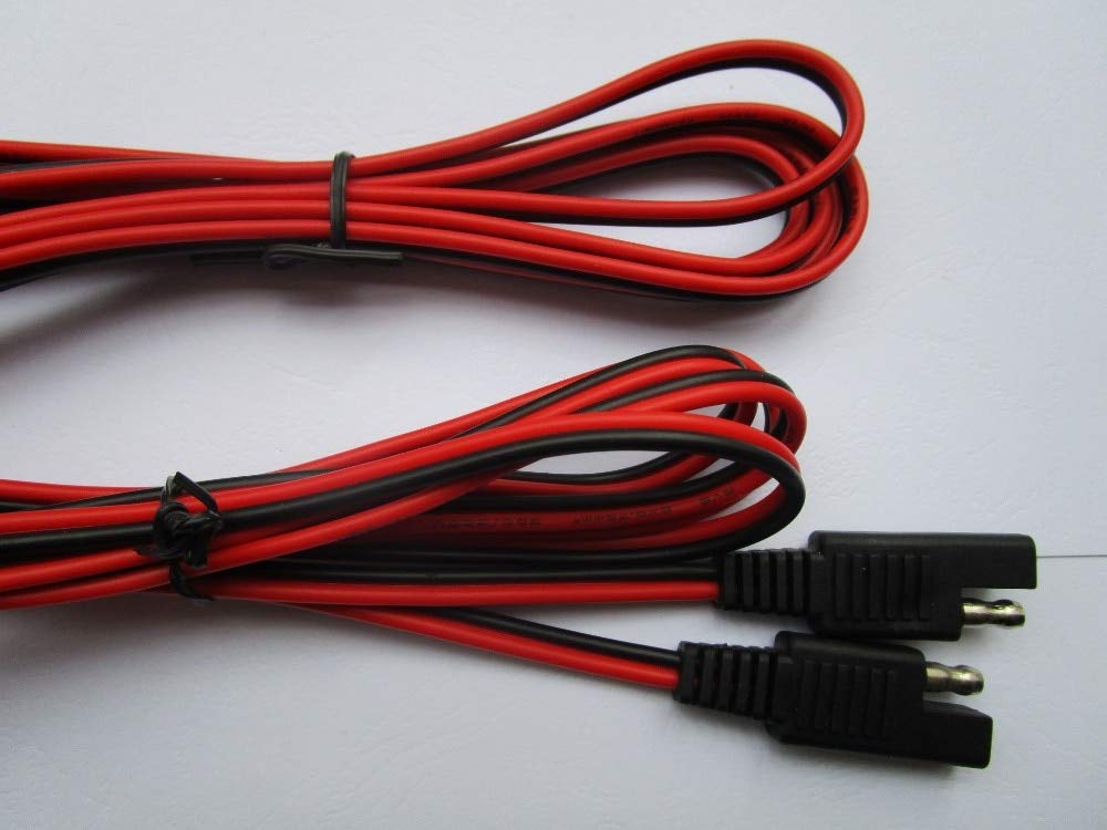 Gimax 5 x SAE to SAE 0.75mm^x2C Red Black Quick Connect Disconnect Weatherproof 200cm