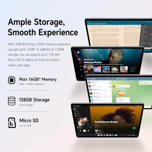 Image of TECLAST 10.1 inch P30T Android 16 Tablet, Octa-core,16GB+128GB with Stylus