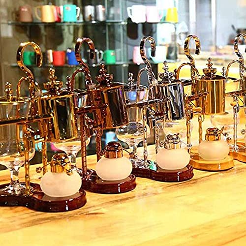 YUNLILI Vakuum-Kaffeemaschine Siphon-Kaffeemaschine Set Royal belgischer Kaffeemaschine Geschenk Rosa (Color : Pink) – Bild 8
