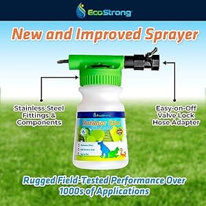 Outdoor odor eliminator | outside dog urine enzyme cleaner  powerful pet cat animal scent deodorizer | professional strength for yard turf kennels patios decks gallon with sprayer   cucciolini doodles