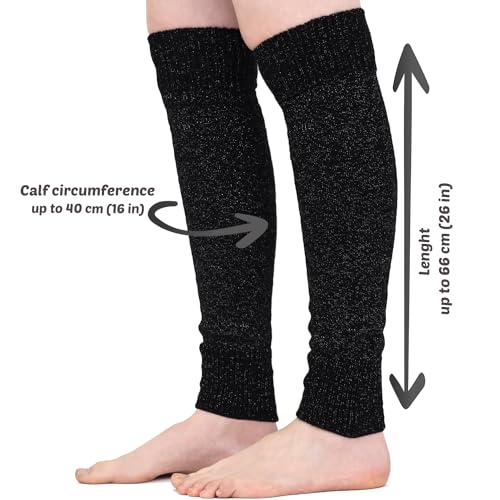 Image of Mysocks Leg Warmers Extra Soft Stylish Fancy Winter 80s Party Dance Neon Long Legwarmers for Women Girls Ladies