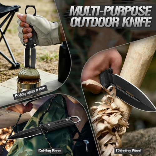 Freelander Outdoor Messer Klein aus D2 Stahl mit Kydex Scheide – Ansicht 4