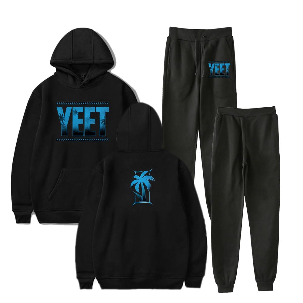 Jey Uso Yeet Fall Suit Hoodies Sportswear Hooded Ankle Banded