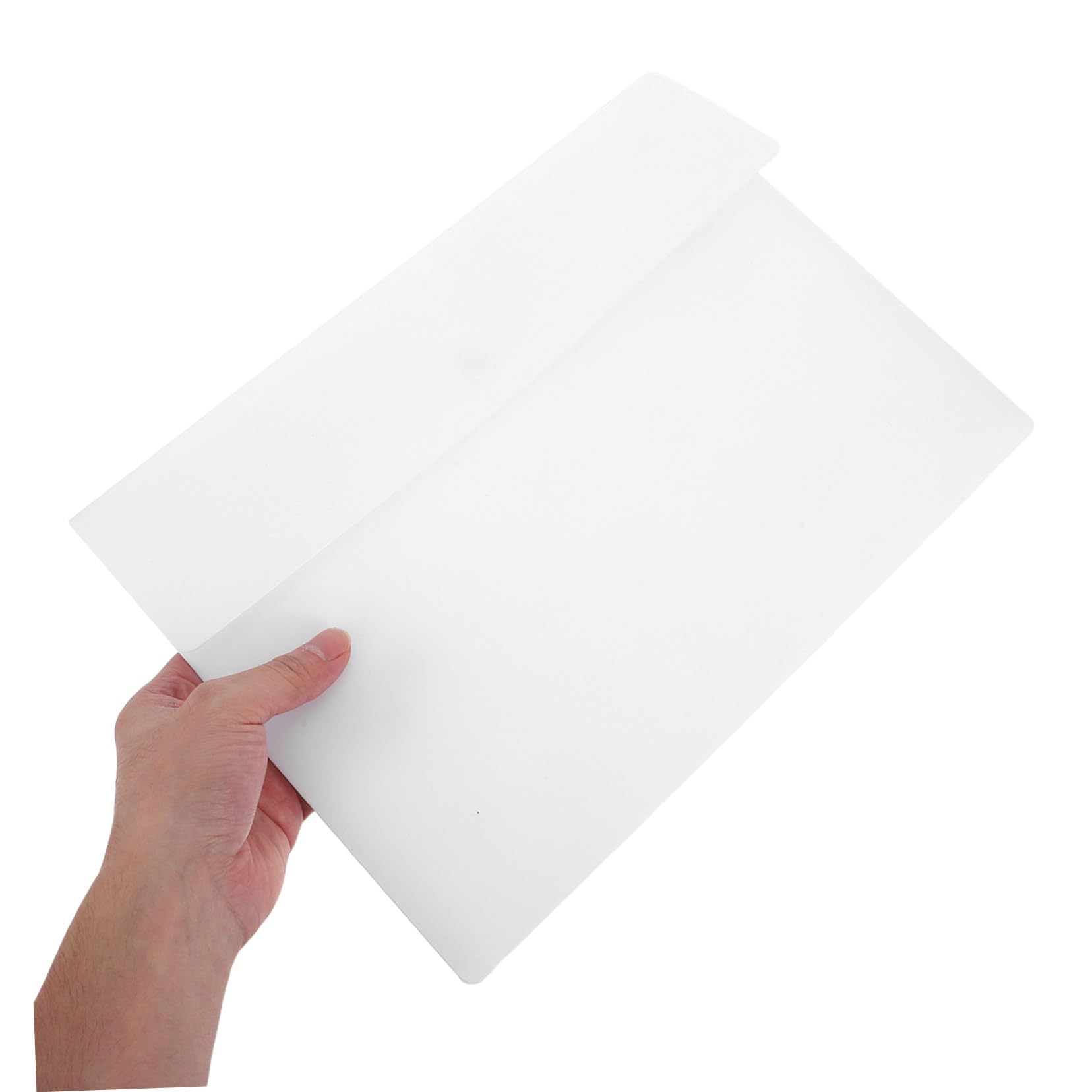 10 Pezzi File Buste Documenti A4 Pp Bianco con Bottone | Chiusura a Pressione Sicura, Aspetto Professionale, Grande Capacità per Riunioni e Archiviazione Quotidiana
