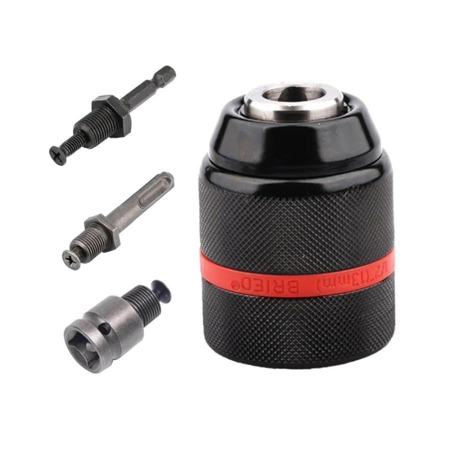 Quick Change Keyed/Keyless Drill Chuck Adapter Converter Conversion Kit, 1/4" Hex, SDS Plus