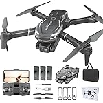 FLYVISTA Cool Mini Drone with Camera for Kids Adults Beginners, 1080P FPV Camera Remote Control Drone for Kids with 3 Batteries, One-Click Take Off/Landing, Altitude Hold, Headless Mode, 360° Flips, 3-Gear Speeds , Emergency Stop, Toys Gifts for Adults Beginner and Kids