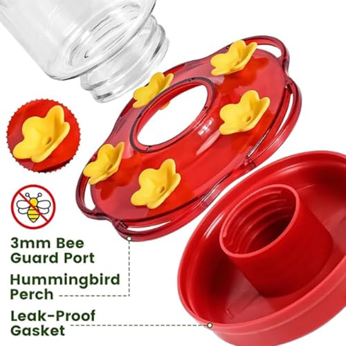 Mangeoire eau oiseaux multi-bouches en plastique robuste pour cour - 4