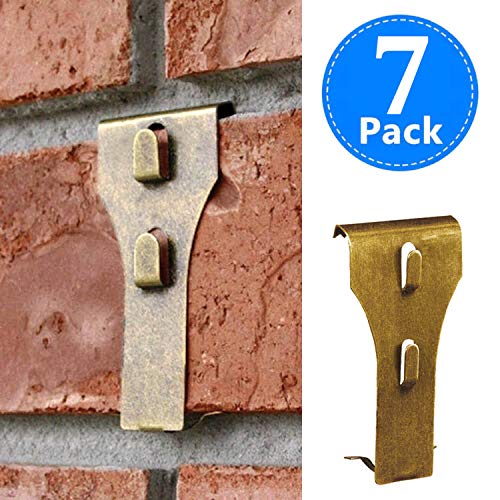 Brick Clips for Hanging, Outdoor Metal Hooks Hanger, Wall Pictures Wreath Lights Fastener