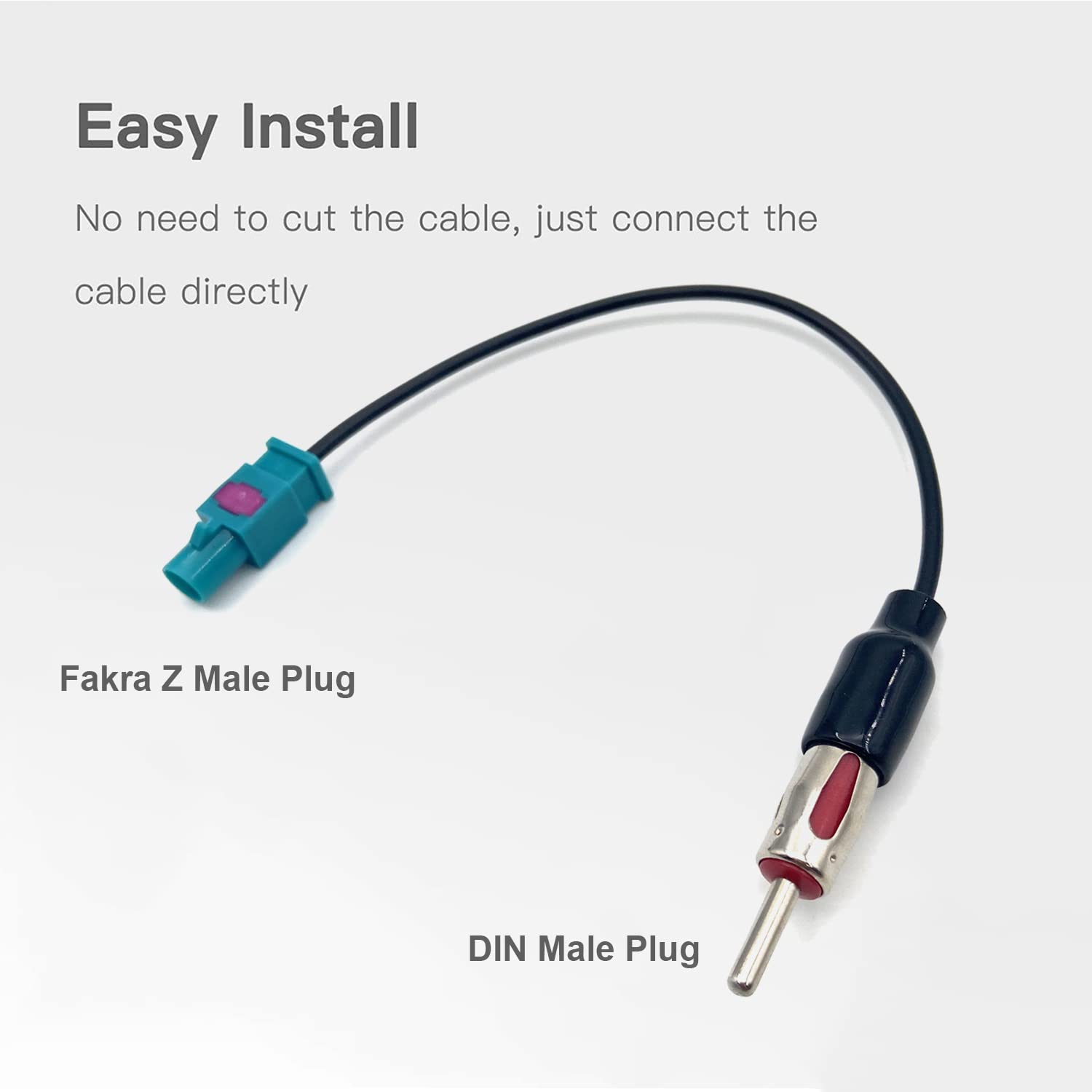 Thewinio Aftermarket Radio Stereo Antenna Adapter for Jeep Wrangler 2007-2013 JK JKU Dodge Chrysler Avenger Caravan Charger Dakota Durango Grand Caravan Journey Magnum Nitro Ram Truck Plug Replacement