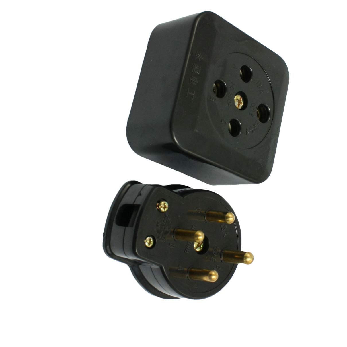 Amazon.co.jp: Aexit AC 380V 15A 3フェーズ4ラウンドピン接地産業用
