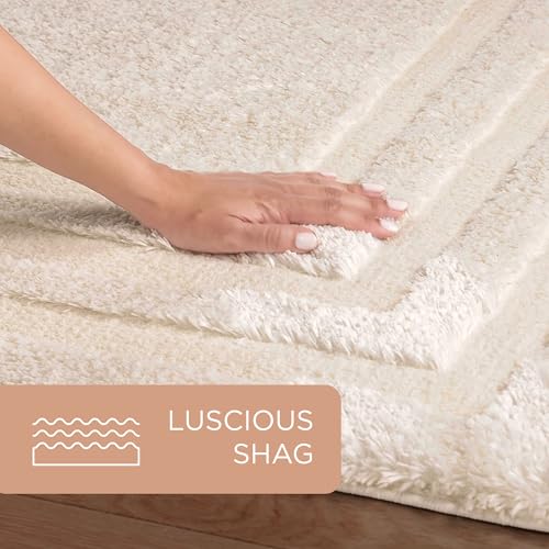 Tapete decorativo beige 144x108 cm estilo moderno miniatura 6