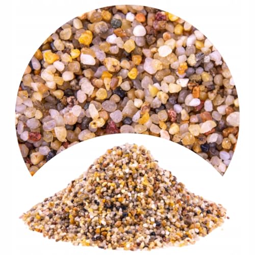 TD STONES Quarzkies Bernstein 8kg 2-4mm – Natürlicher, pH-neutraler Naturkies & Aquariumboden für Pflanzen, Fische & Garnelen – Dekorativer, schadstofffreier Kies für Aquascaping Biotop & Aquariendeko