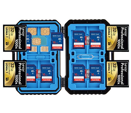 iLifeTech Memory Card Collection Case, Professional Waterproof Flash Card Holder for Micro SD