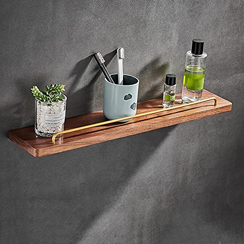 YANYUESHOP Shower Caddy Wooden Shower Shelves No Drilling Shower Basket Wall Mounted Anti- Adhesive for Bathroom kitchen-60cm