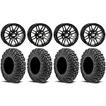 Bundle-9-Items-ITP-SS316-14-Wheels-Black-Ops-27-MotoVator-Tires-4x110-Bolt-Pattern-12mmx125-Lug-Kit