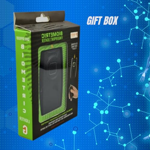 Encendedor de bolsillo biométrico con huella G.E.I negro miniatura 6
