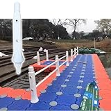 ponton peche pmr Grande capacité de charge : supporte jusqu'à 300 kg/m², idéal pour plusieurs personnes qui s'engagent dans des activités comme la pêche ou le jeu, et peut également accueillir l'amarrage temporaire des bateaux à moteur avec stabilité.