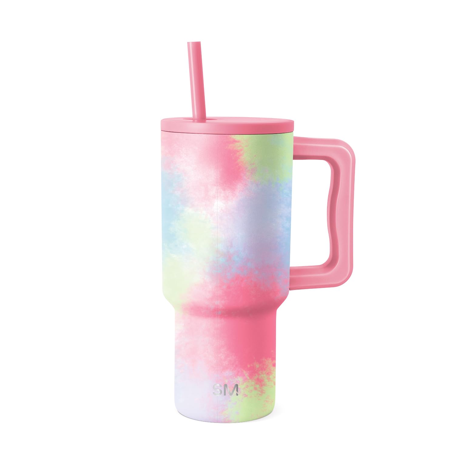 Simple Modern 30 oz Trek Tumbler with Handle and Straw Lid | Cup Holder Friendly Insulated Stainless Steel Travel Mug | Kaleidoscope