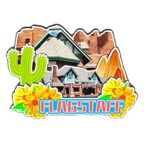 Orlaybar Flagstaff Arizona USA America magnete decorativo 3D frigorifero città viaggio souvenir regalo turistico artigianale fatto a mano magnete frigorifero decorazione casa -3296