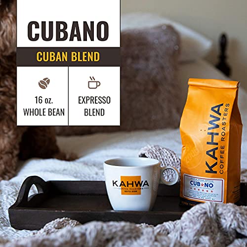 Kahwa Cuban Coffee Beans, Cubano Dark Roast Espresso Blend miniatura 4