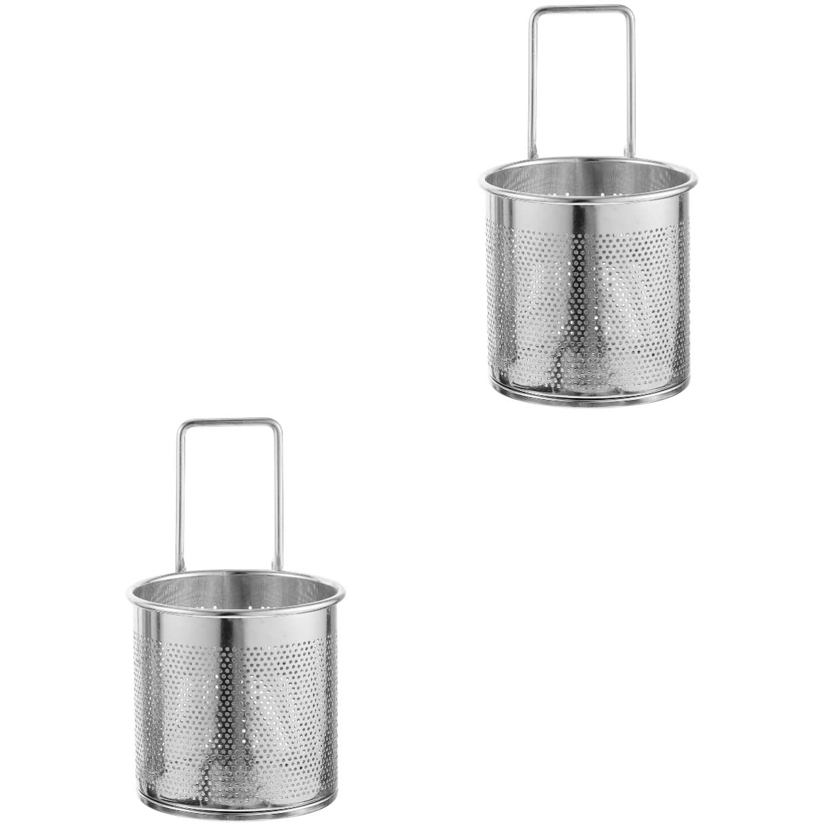 Set 2 Pezzi Colino A Rete Per Hot Pot - Cestello Sospeso In Acciaio Per Pasta E Verdure - Foto 7