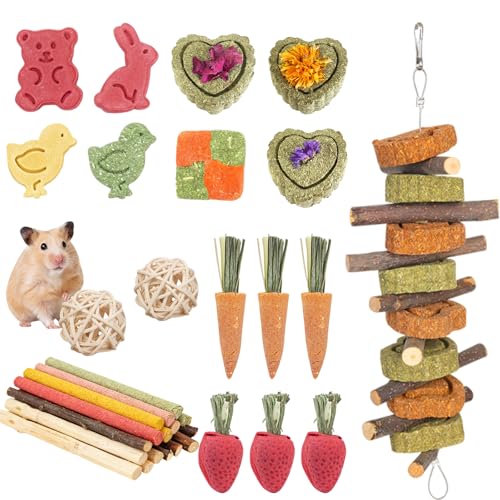 Aoksily Lot de 42 Jouets pour Lapin, Jouet Lapin Nain...