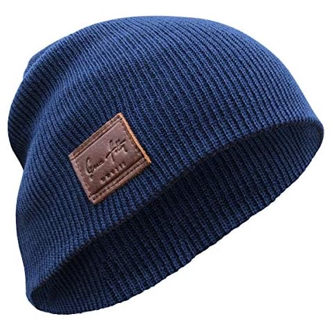 Grace Folly Knit Beanie Hat Cap for Men or Women (Dark Blue) Cover